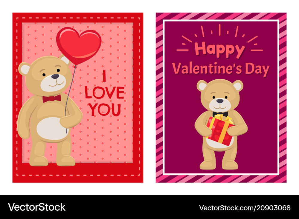 Ich liebe dich und mich Teddybären Ich liebe dich und mich Teddybären vektorbild