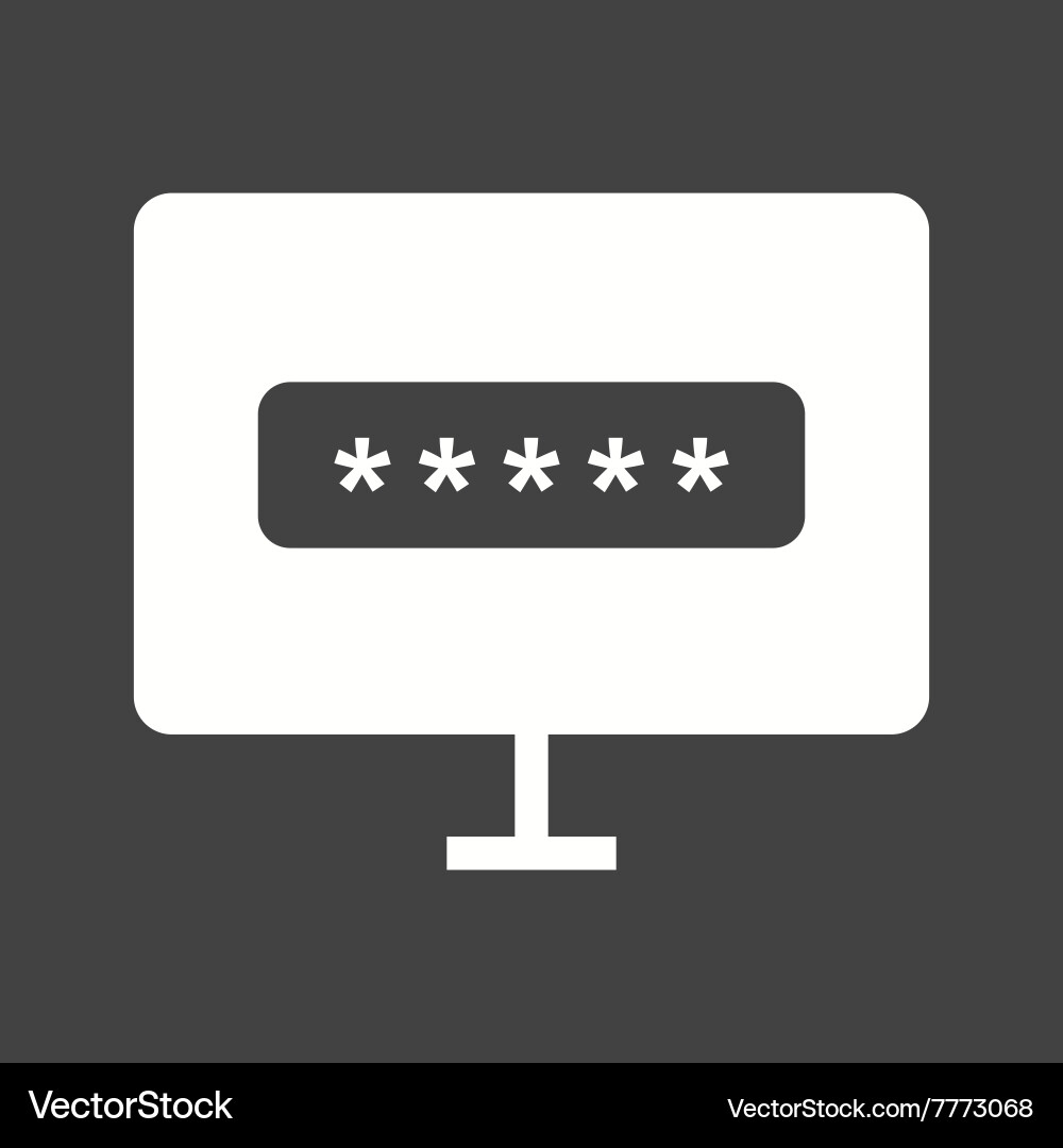 System password Vector Image