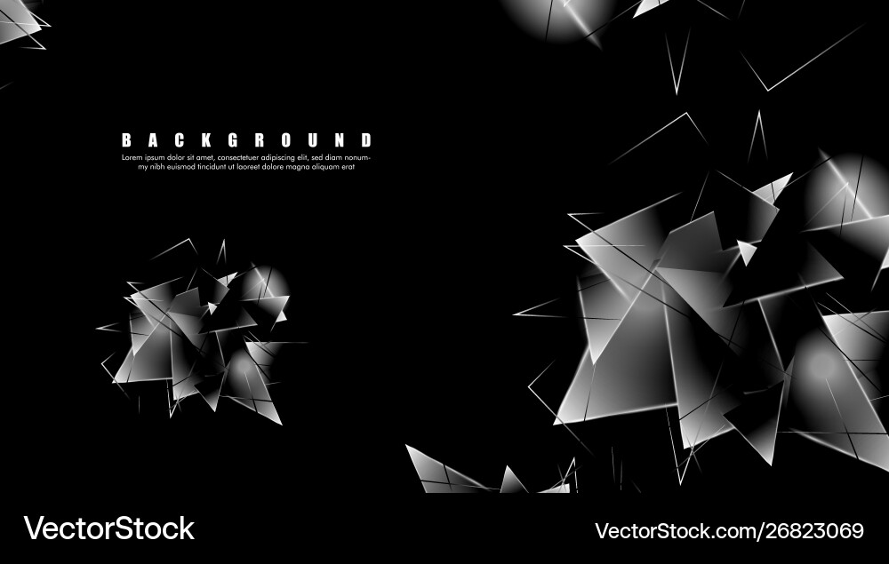 Abstract background with glowing triangles Abstract background with glowing triangles vector image
