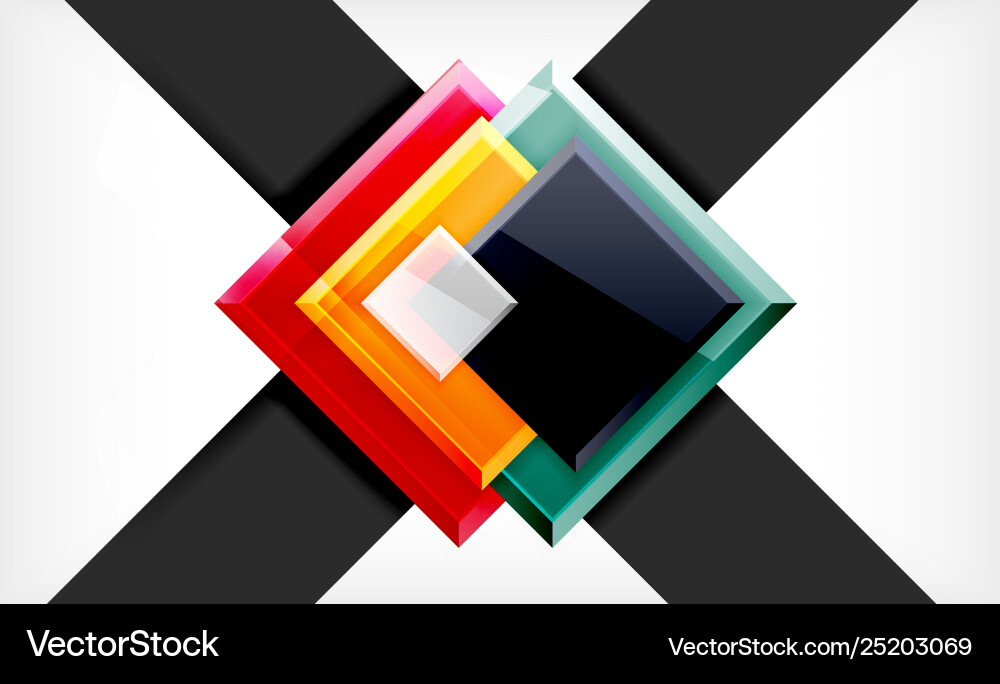 Colorful square and rectangle blocks background Colorful square and rectangle blocks background vector image