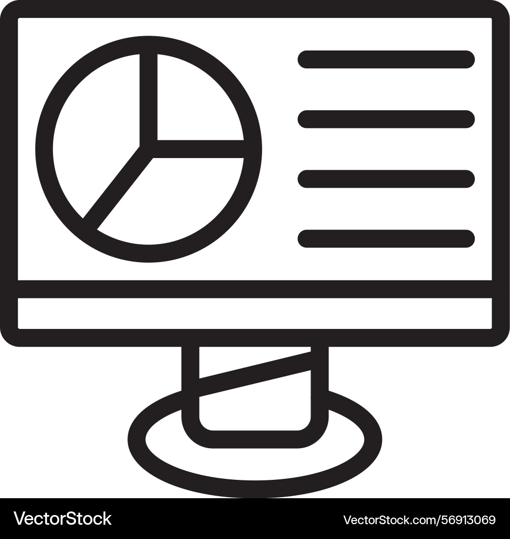 Dashboard linear style icon design Vector Image
