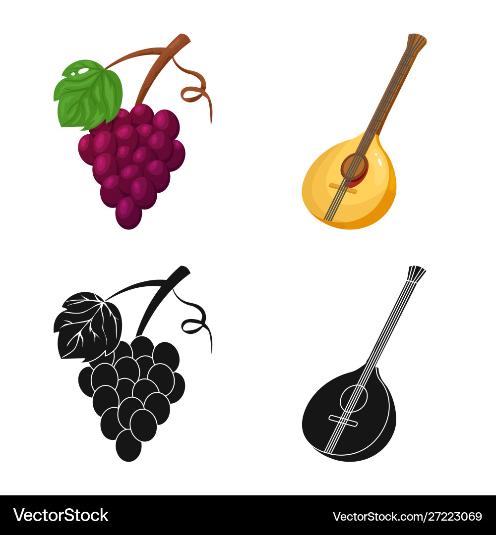 Isolated object and historic symbol set Vector Image