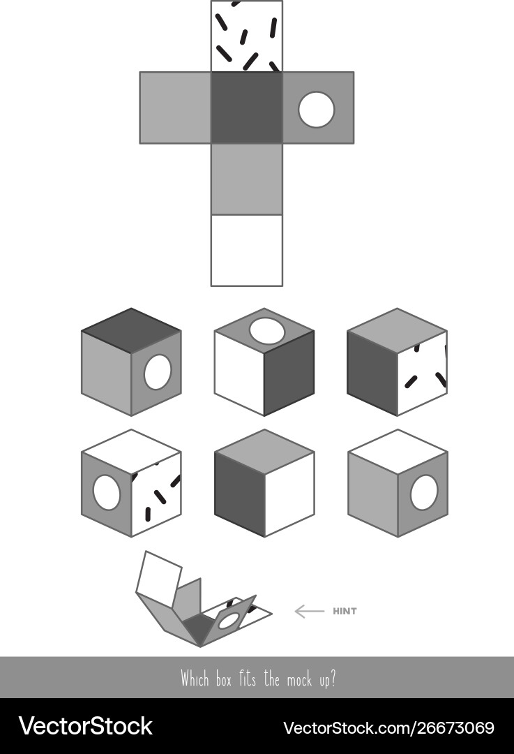 Mock up cube Vector Image