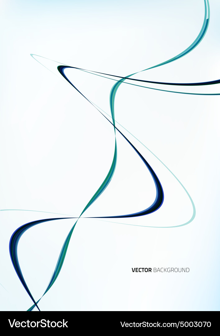 Abstract colorful background with wave Vector Image