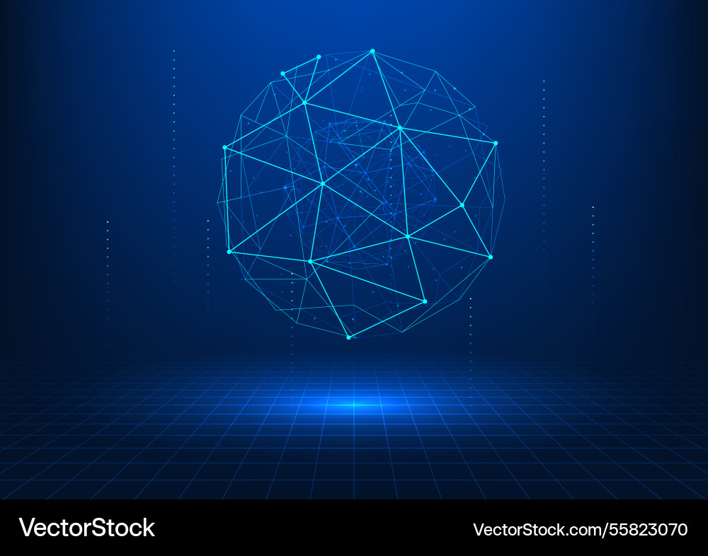 Abstract technology background circles with lines Abstract technology background circles with lines vector image