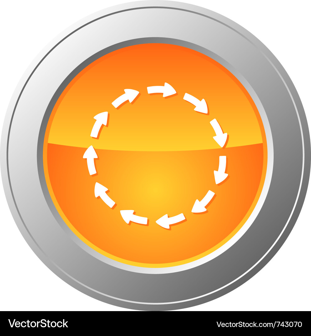 Cycle button Vector Image