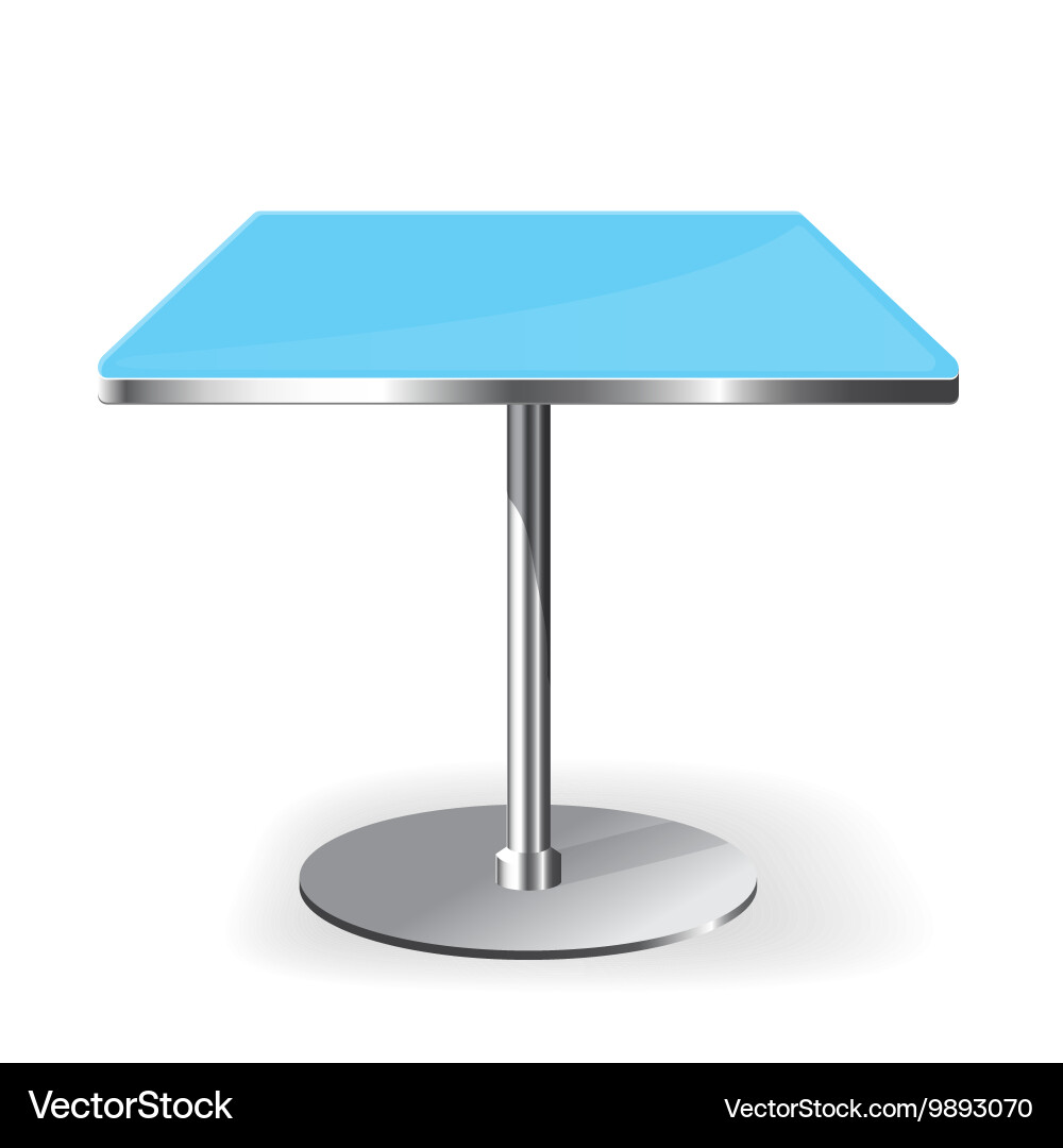 Empty rectangle table Vector Image