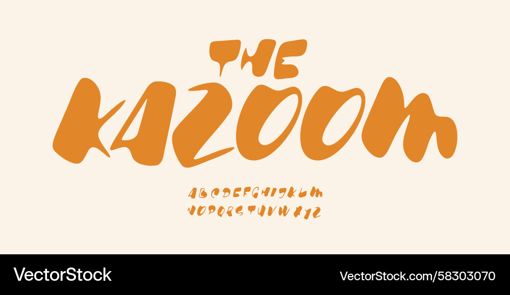 Expressive Cursive Brush Script Vector Image