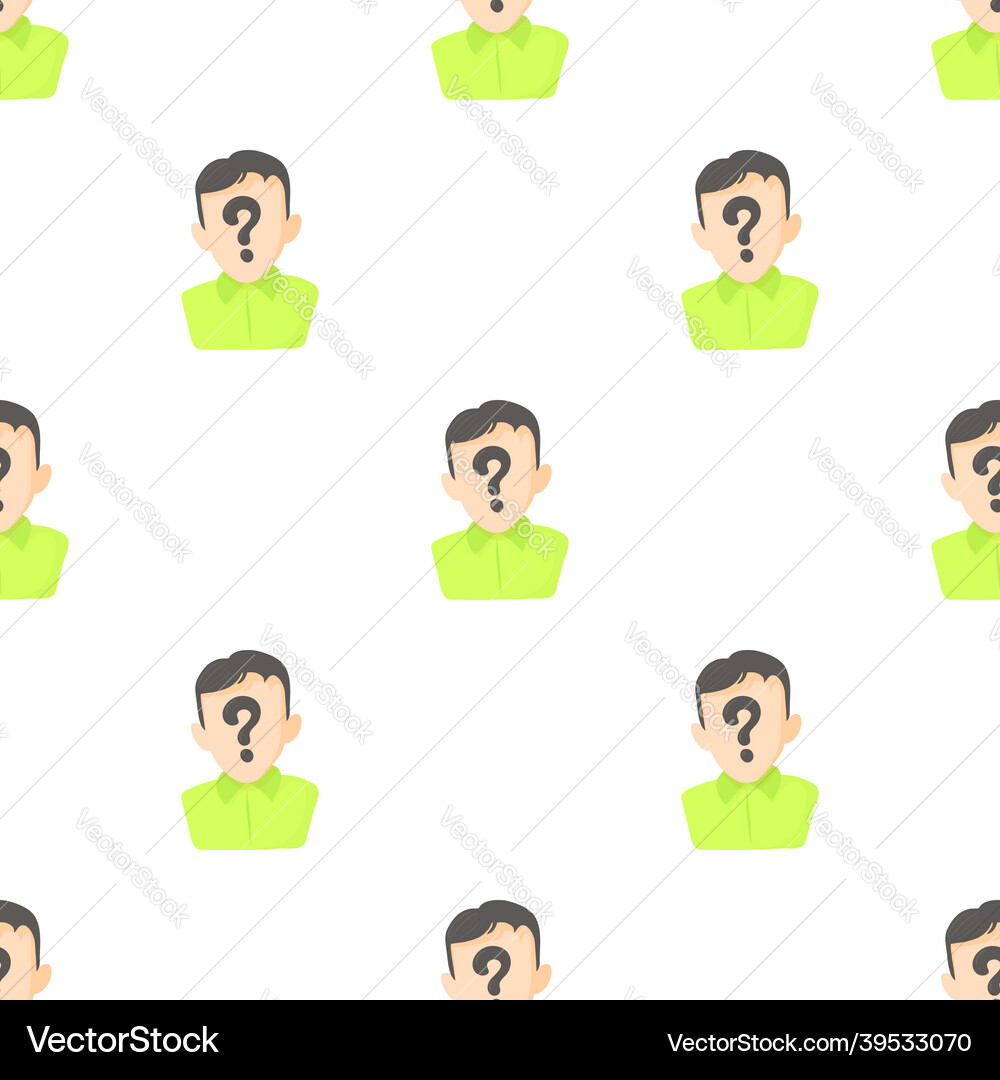 Man question pattern seamless Man question pattern seamless vector image