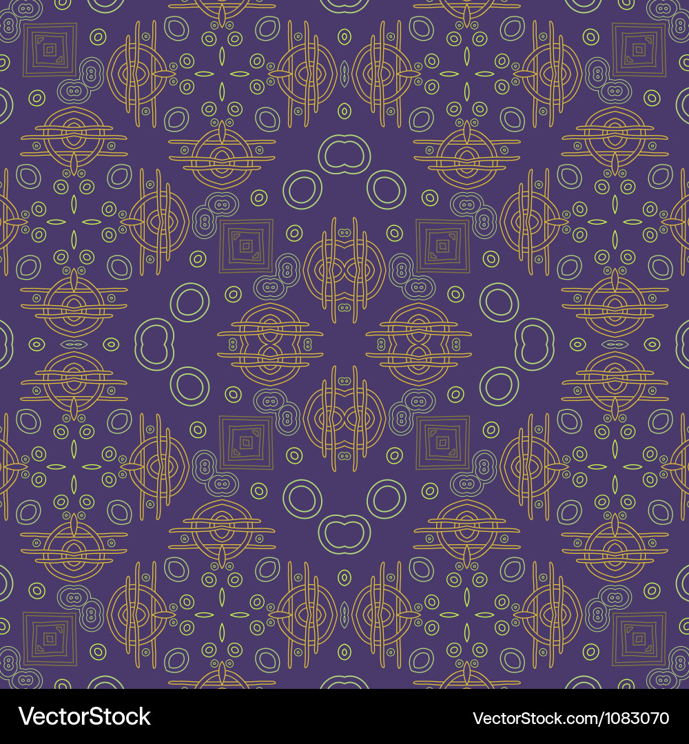 Retro Geometric Pattern Background vector image