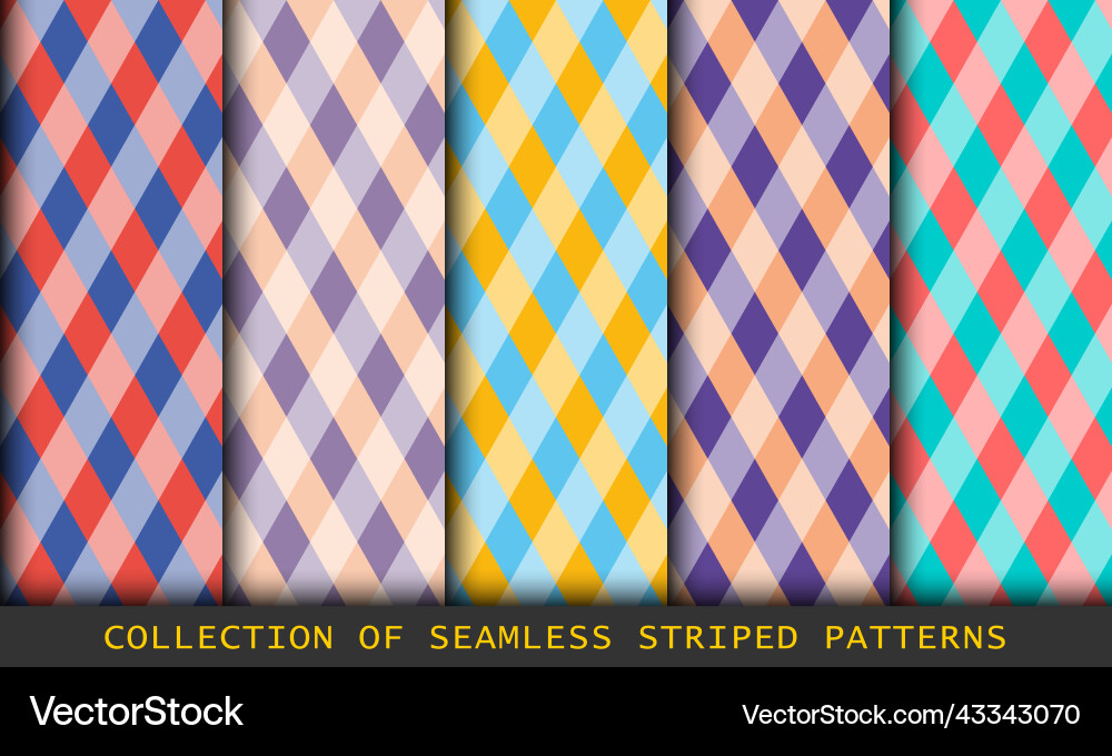 Seamless argyle pattern diamond shapes background Vector Image