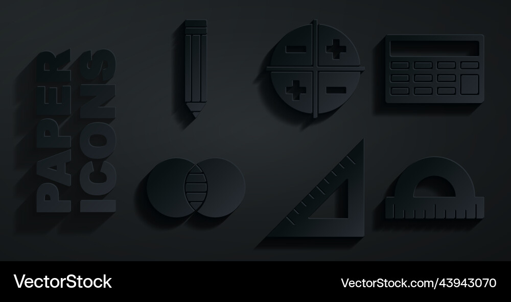 Set dreieckige Herrscherrechner Mathematik Sätze Set dreieckige Herrscherrechner Mathematik Sätze vektorbild