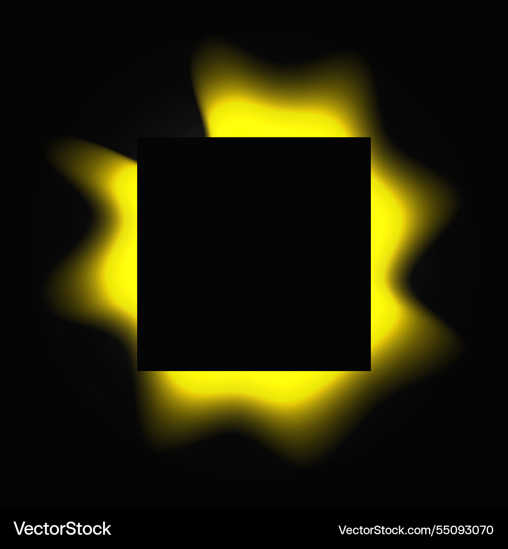 Square illuminate light frame with color gradient Square illuminate light frame with color gradient vector image