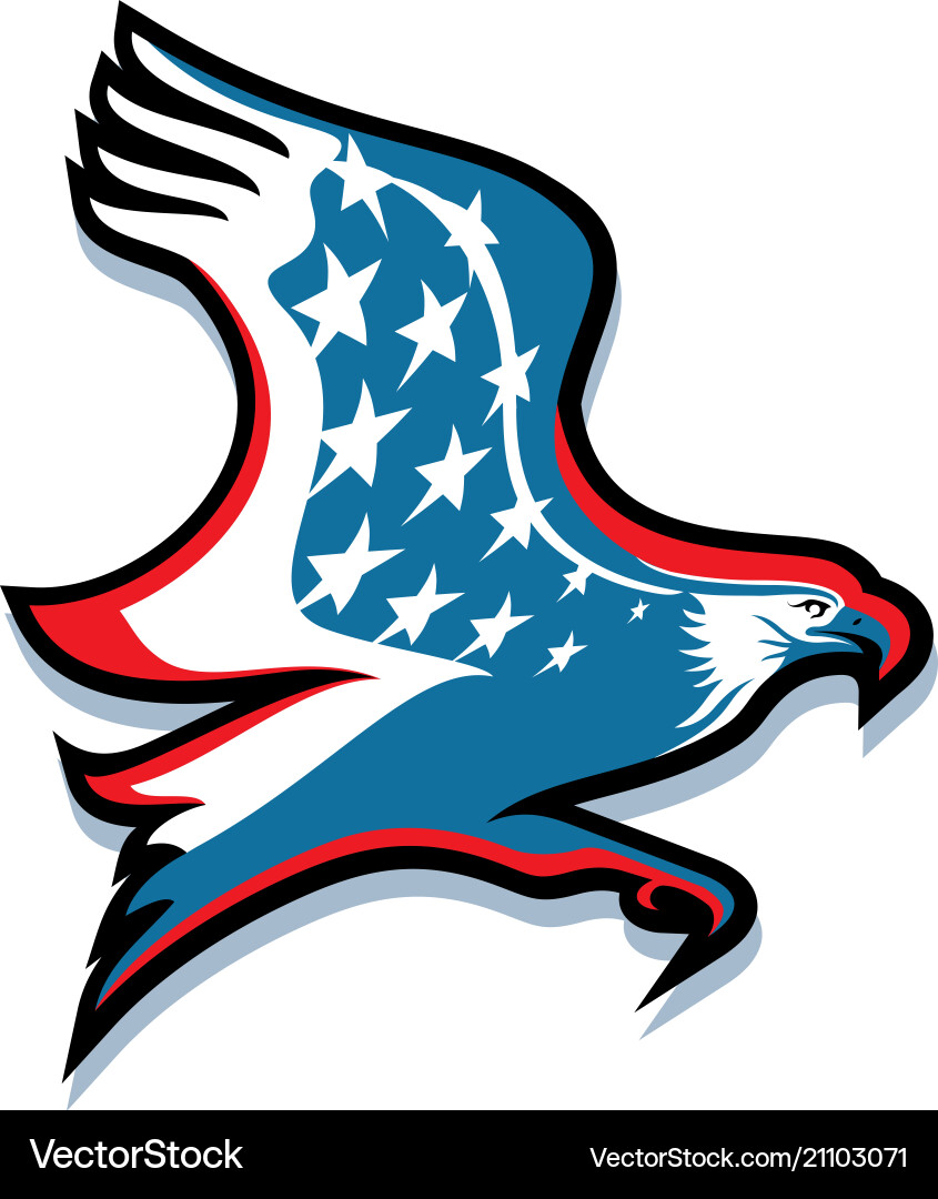 An american eagle Royalty Free Vector Image - VectorStock