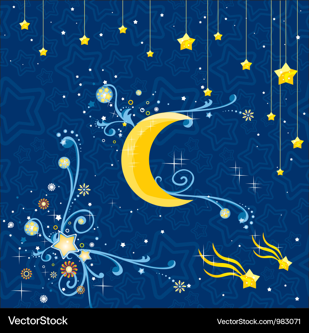 Celestial Sparkle Elements Vector Image