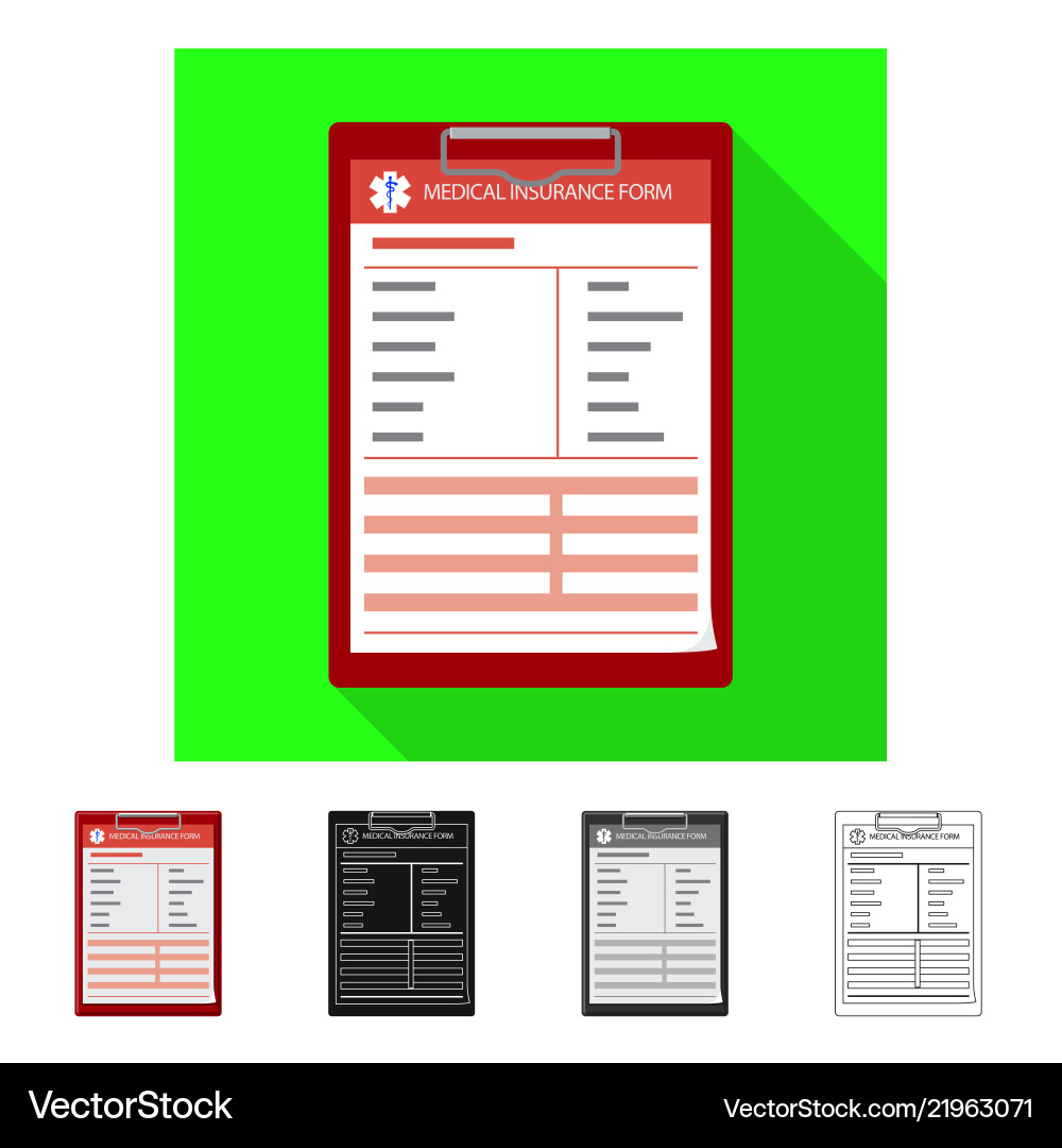 Design of form and document symbol set vector image