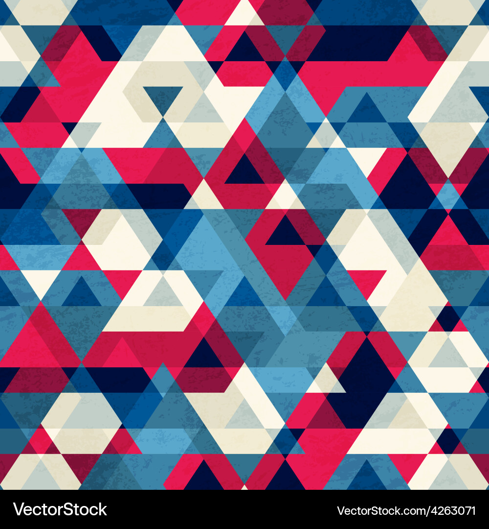 Geometric Triangle Pattern vector image