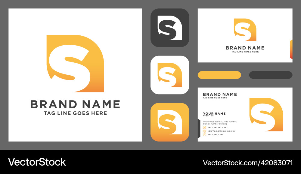 Initial letter s logo design template creative Initial letter s logo design template creative vector image