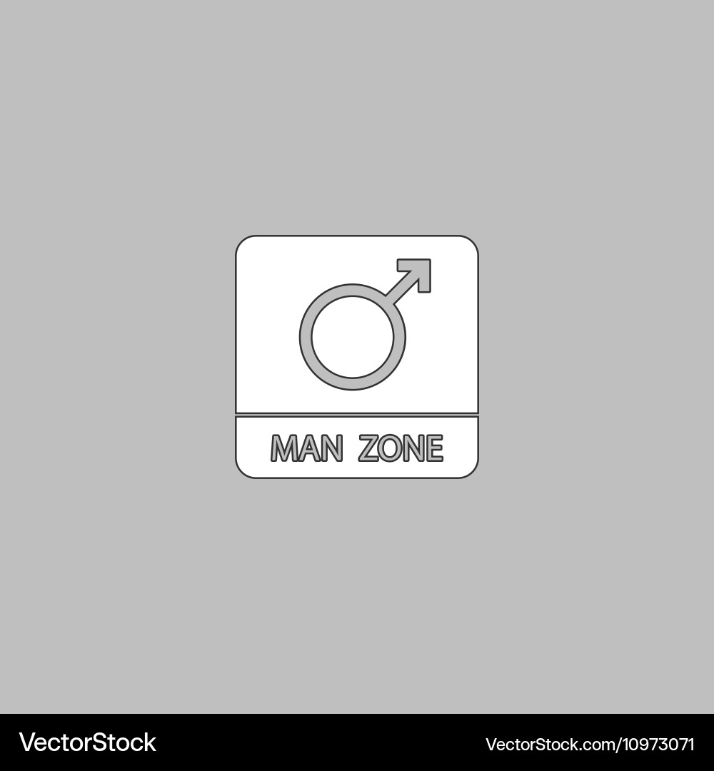 Man gender computer symbol Vector Image