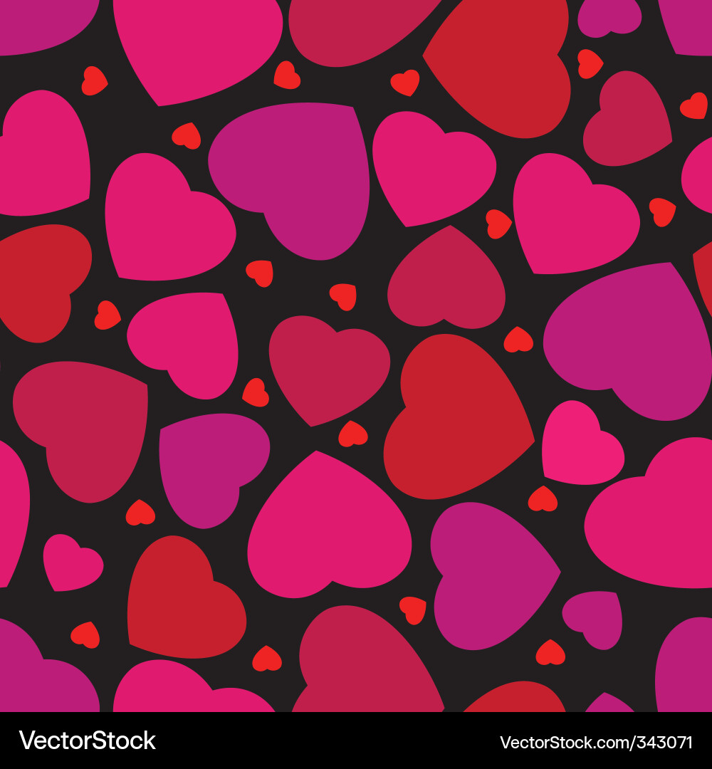 Seamless pattern with hearts Vector Image