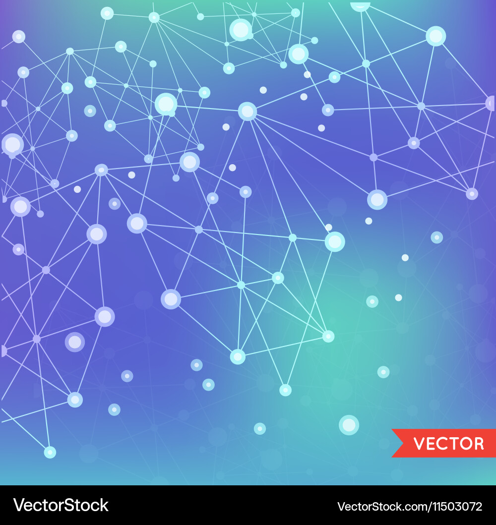 Abstract background with particles structure Vector Image