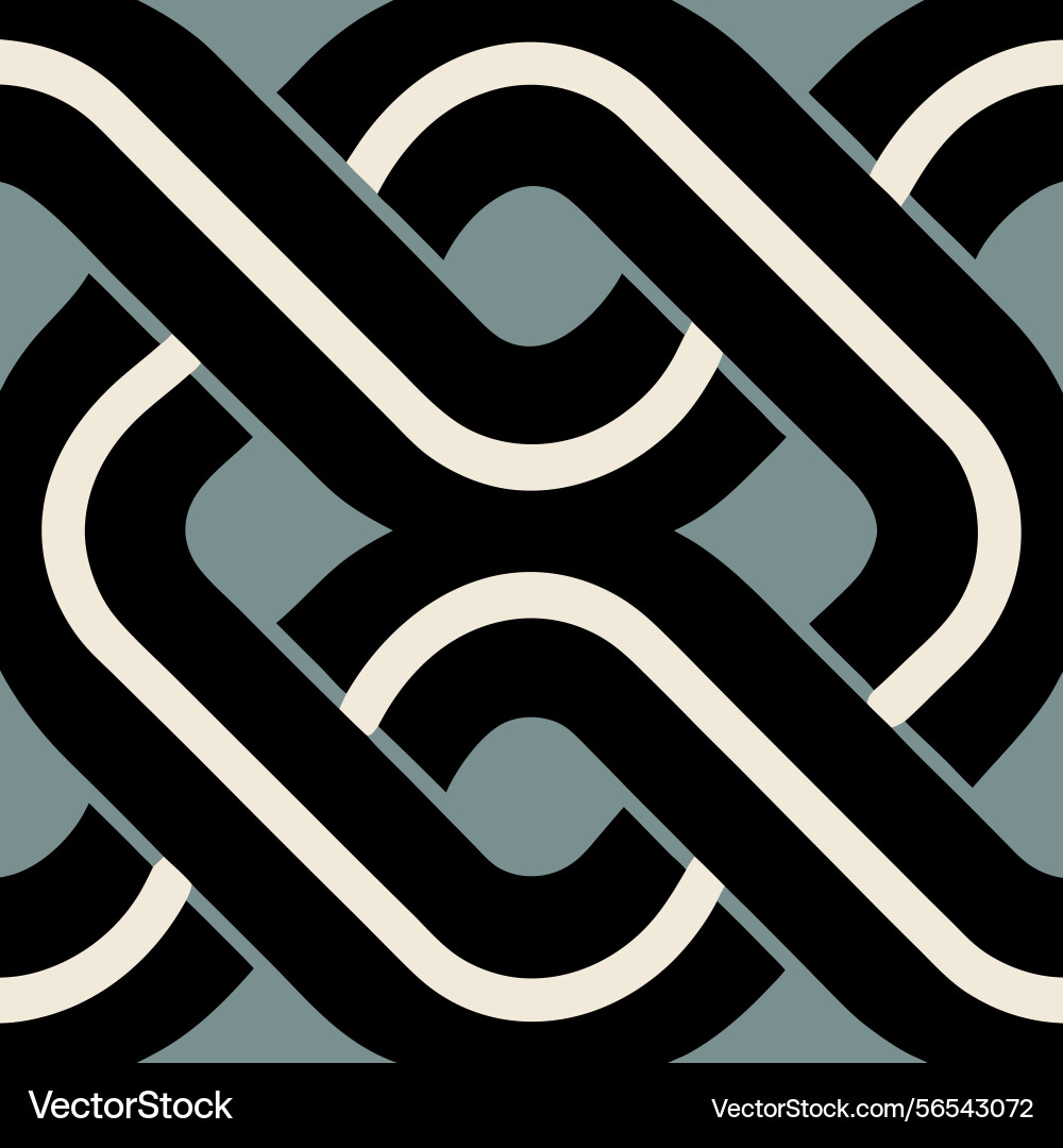 Abstract geometric pattern with interlocking vector image