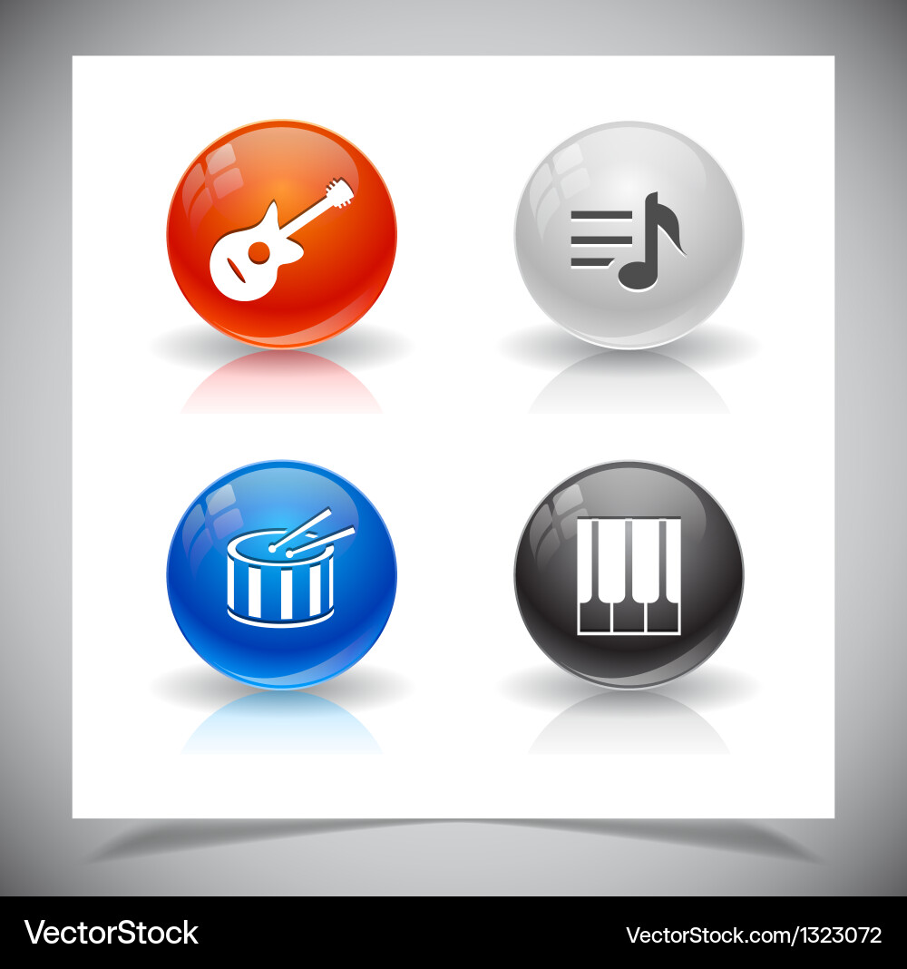 Buttons for web vector image