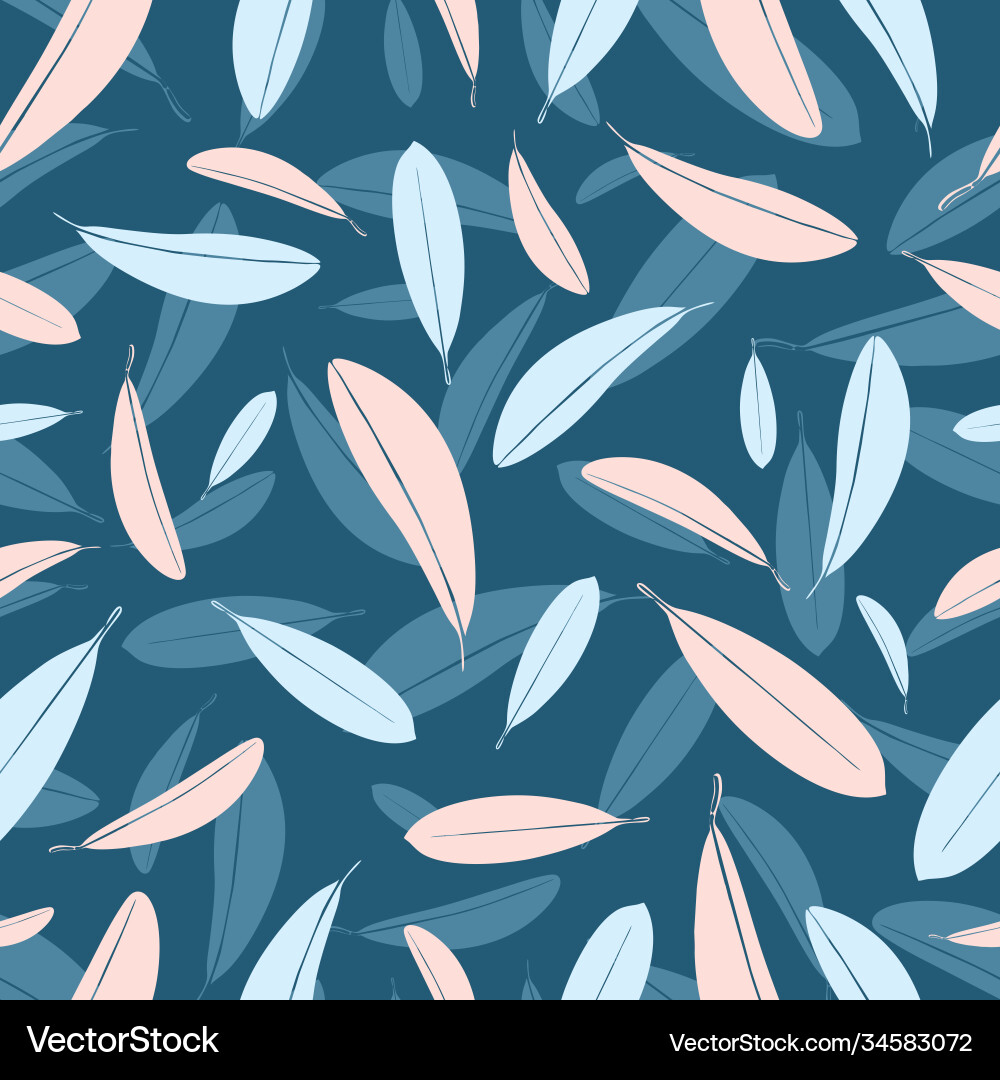 Endless pattern with colorful branches from hawaii Endless pattern with colorful branches from hawaii vector image