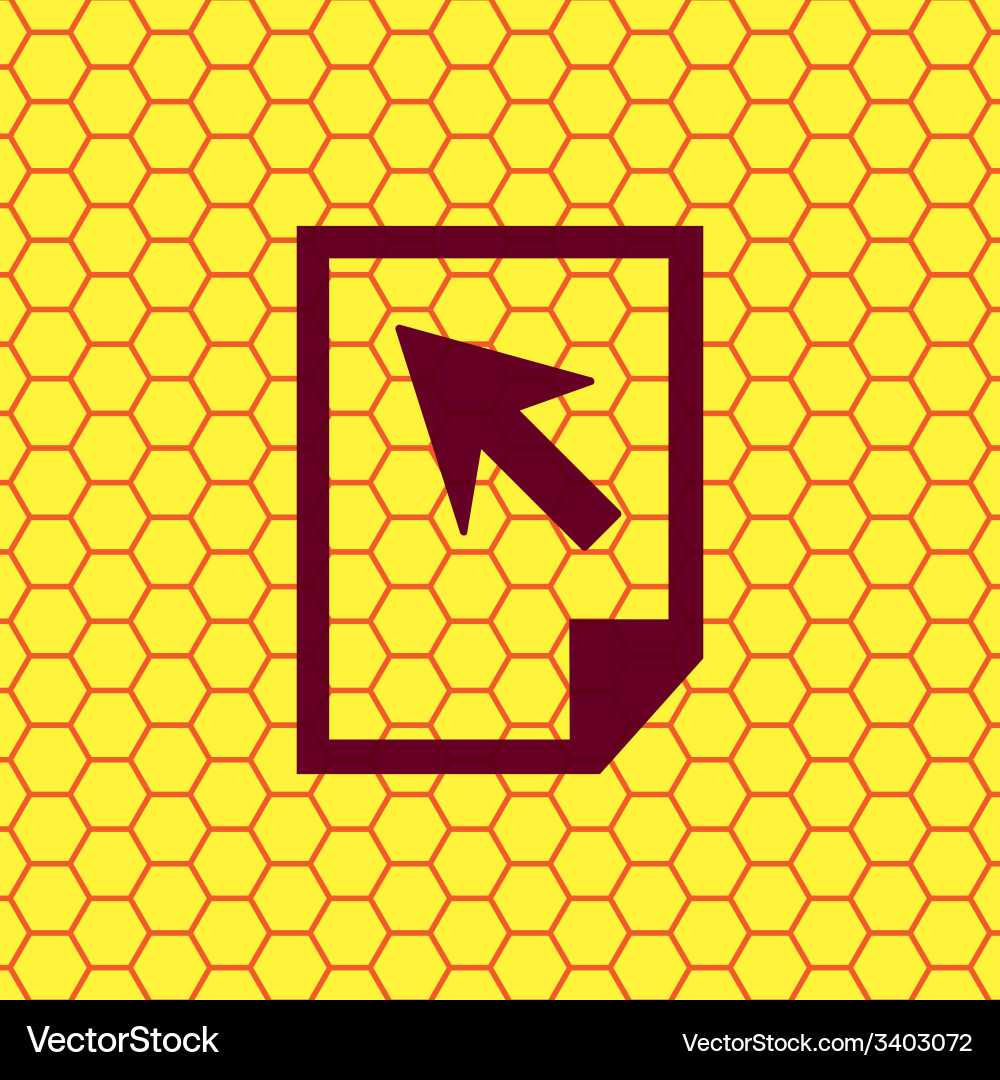 File document icon symbol flat modern web design Vector Image