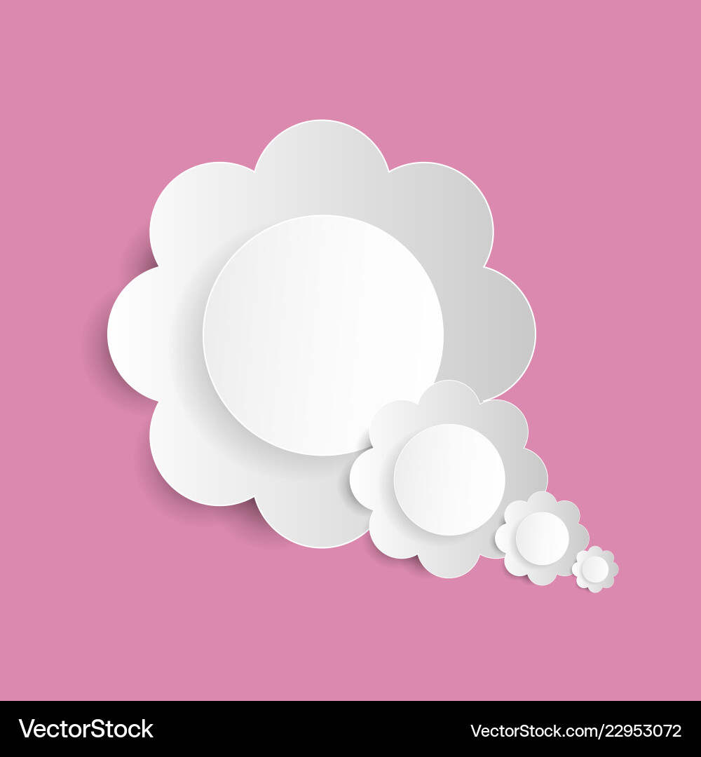 Flowers paper cut on the pink background dream Flowers paper cut on the pink background dream vector image