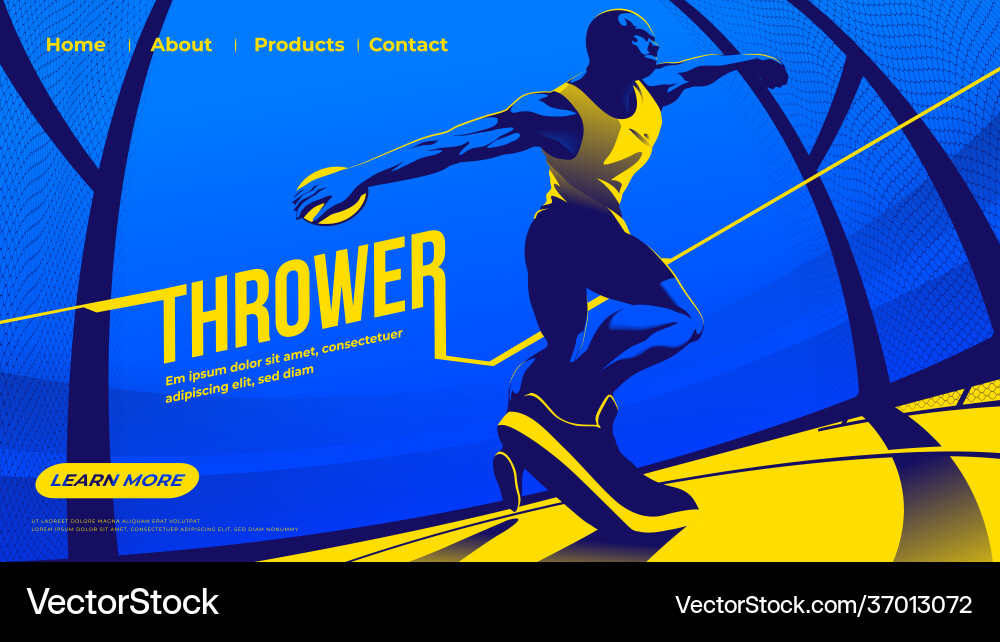 For ui or a landing page throwing Vector Image