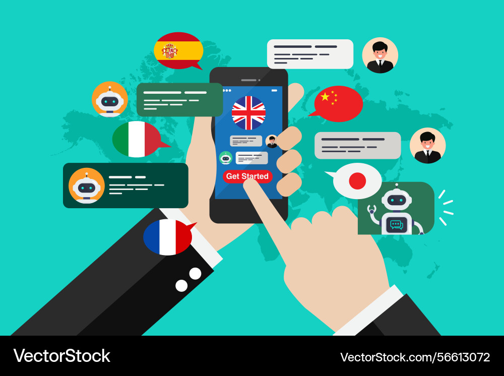 Learning of different foreign languages through Learning of different foreign languages through vector image
