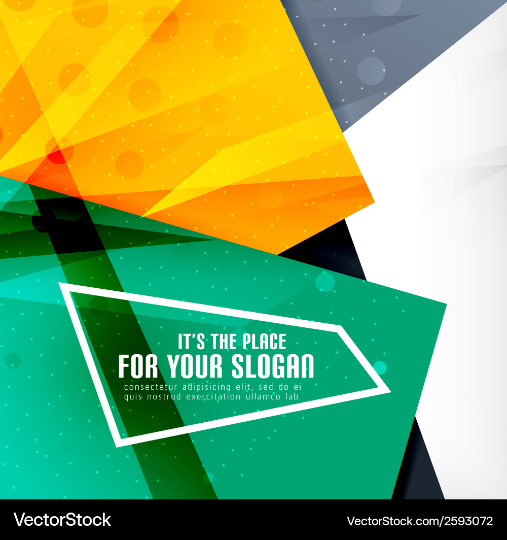 Modern 3d glossy overlapping triangles vector image