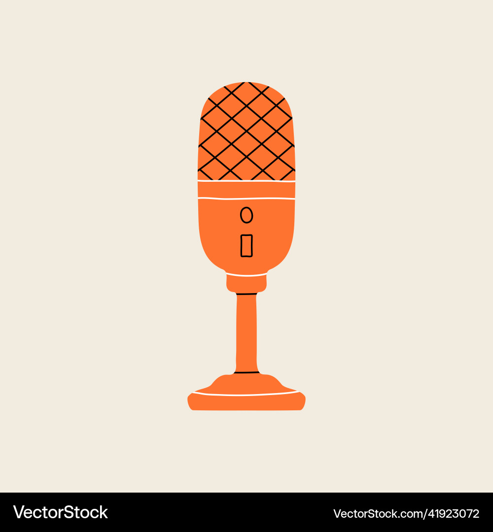 Podcast-Element im modernen Stil flache Linie Podcast-Element im modernen Stil flache Linie vektorbild