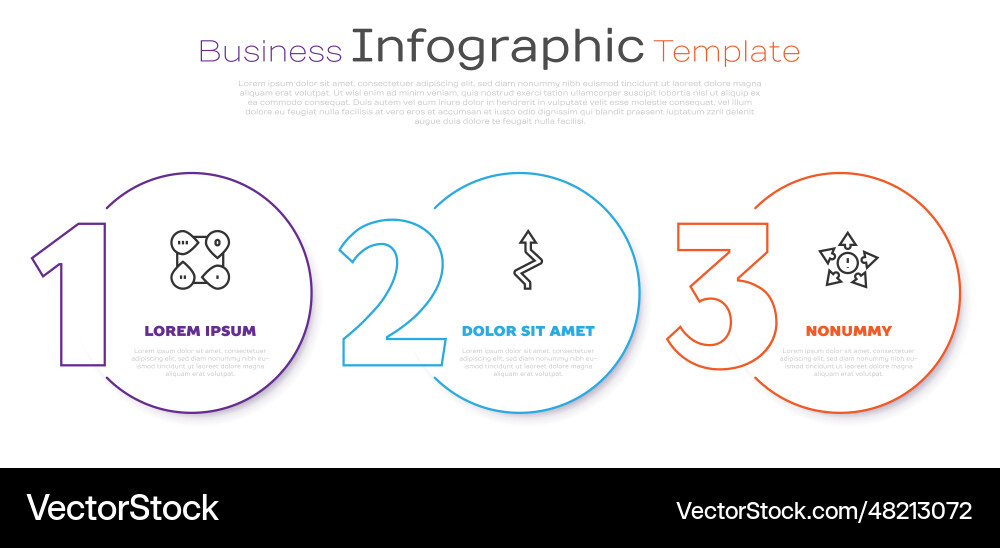 Set line infographic element arrow and many ways Set line infographic element arrow and many ways Vector Image