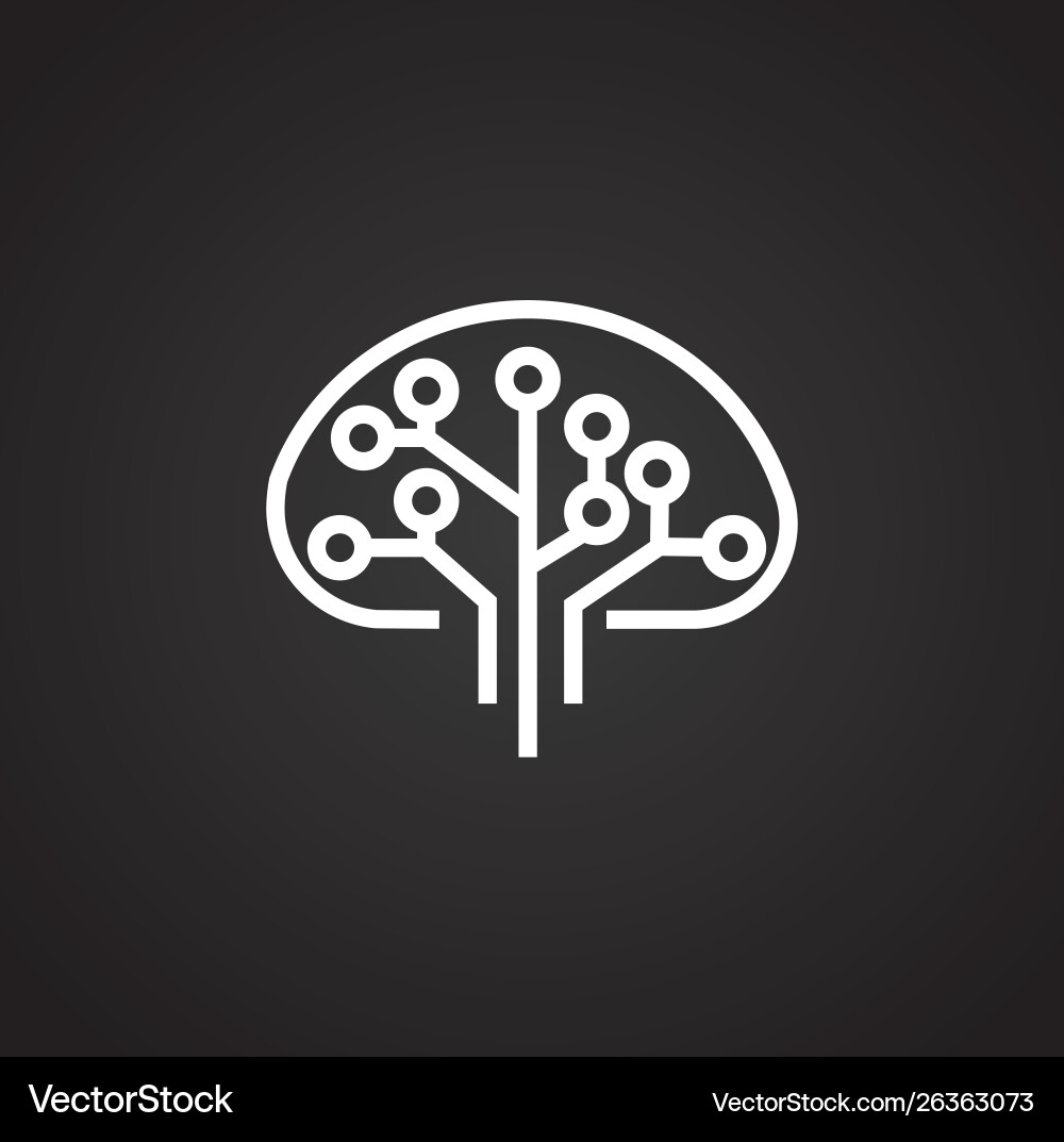 Ai icon on background for graphic and web design Ai icon on background for graphic and web design vector image