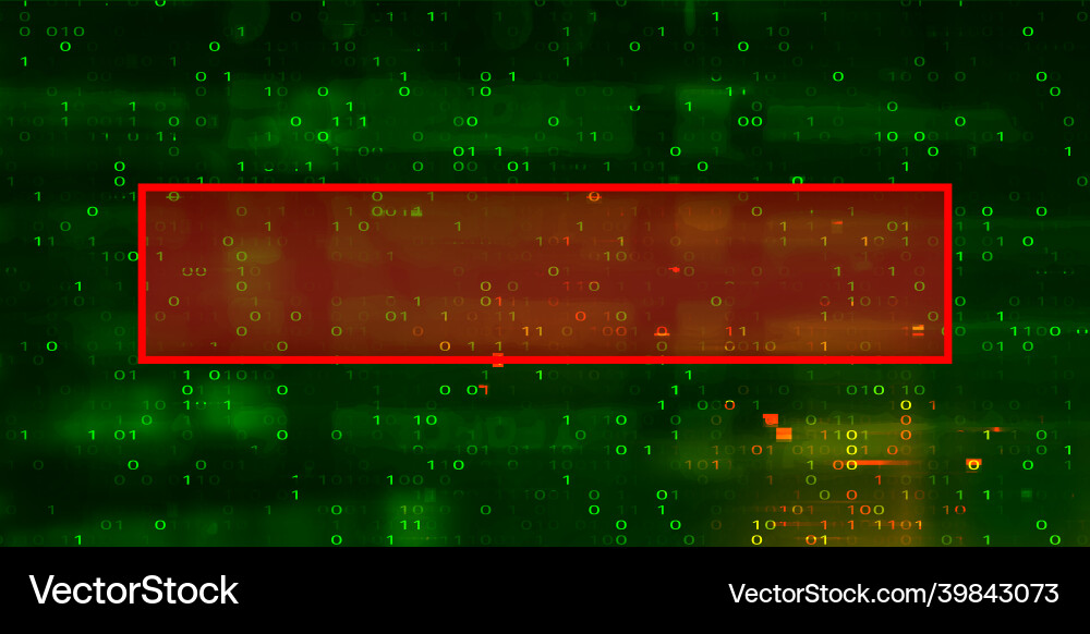 Binary code dark background with copy space Binary code dark background with copy space vector image