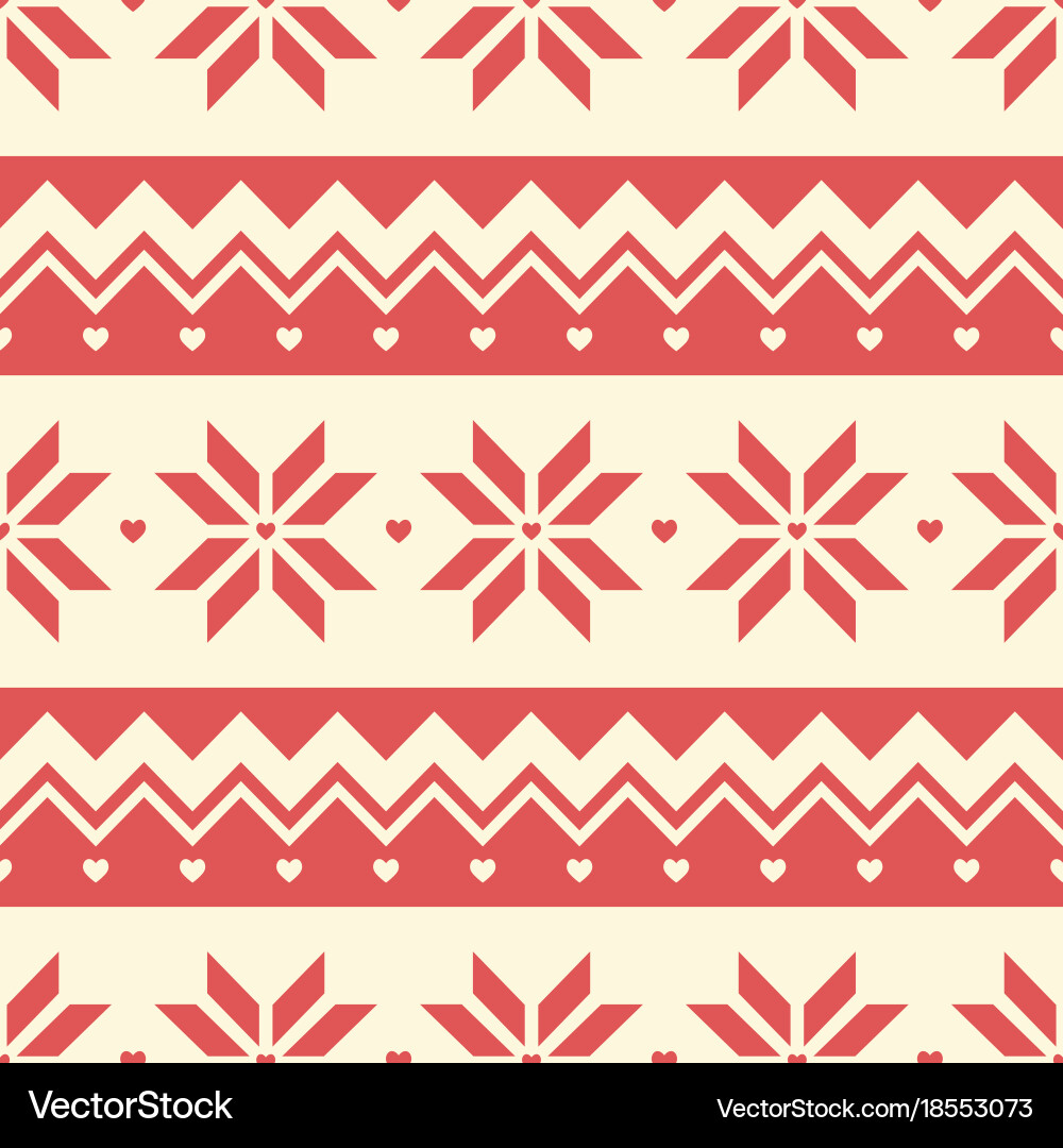 Christmas Snowflake Pattern Vector Image