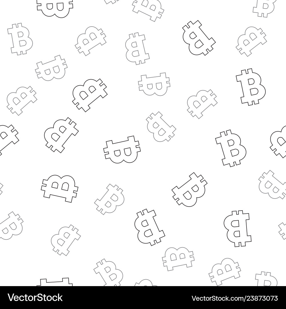 Cryptocurrency seamless pattern crypto currency Vector Image