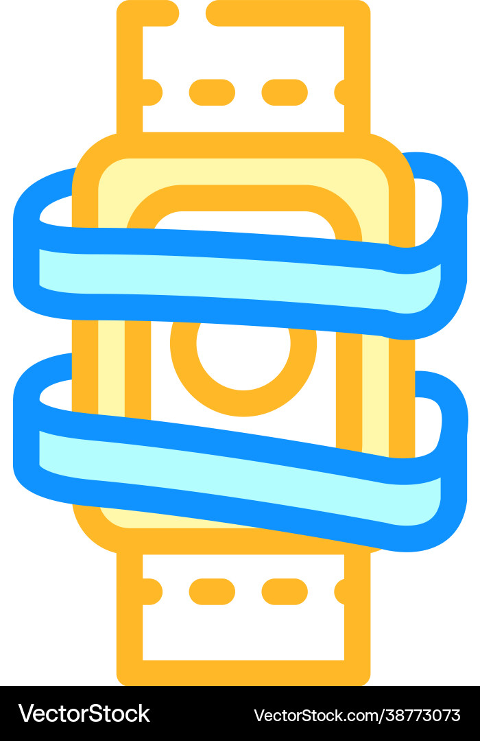 Digital device dancer color icon Vector Image