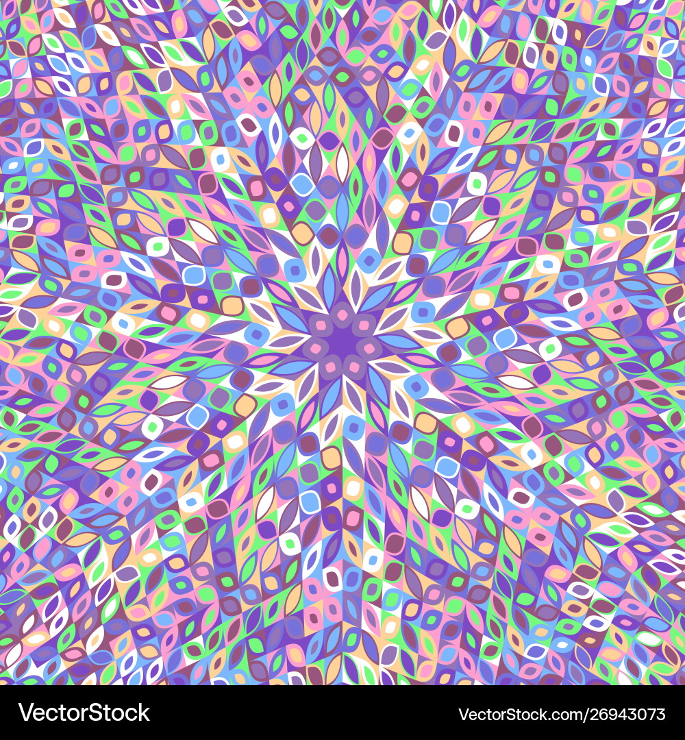 Dynamic colorful geometrical radial pattern Dynamic colorful geometrical radial pattern vector image