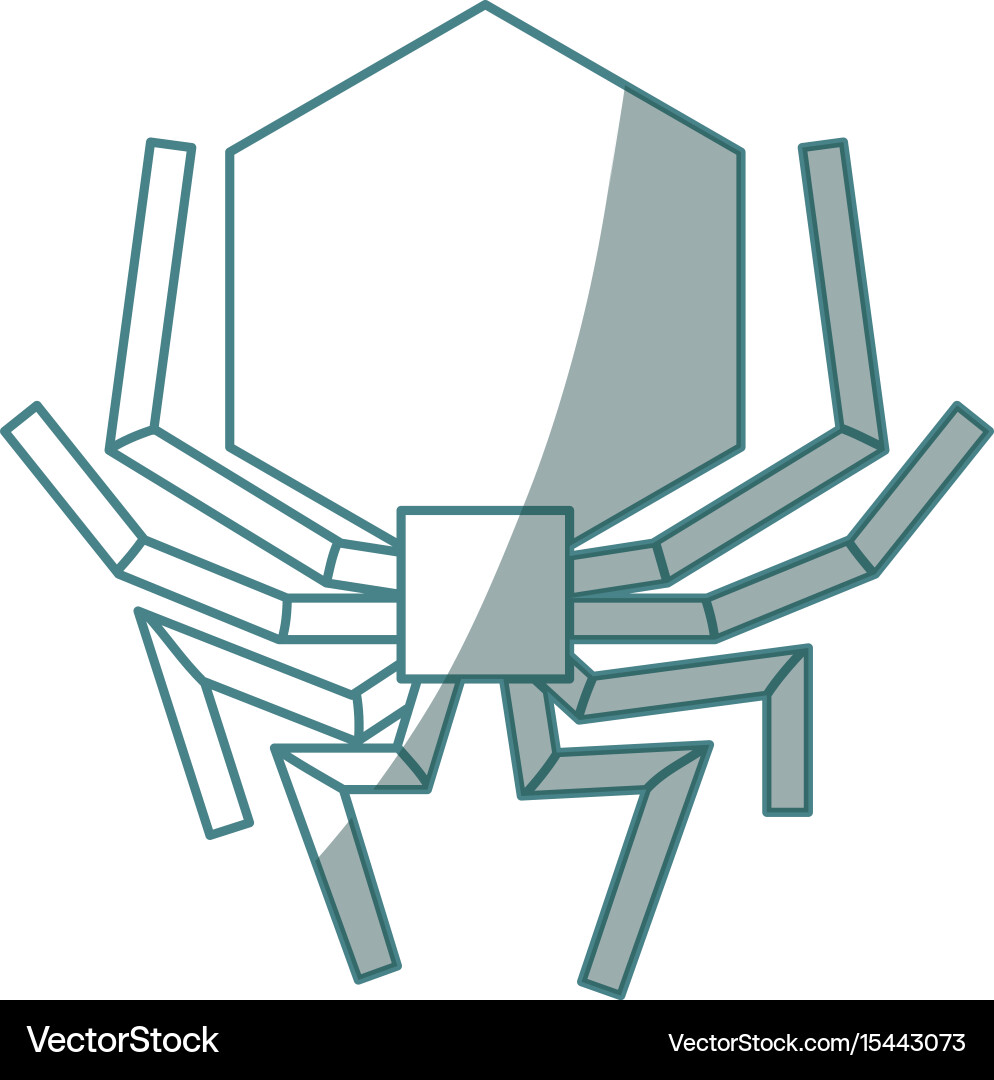 Isolated hacker virus spider vector image