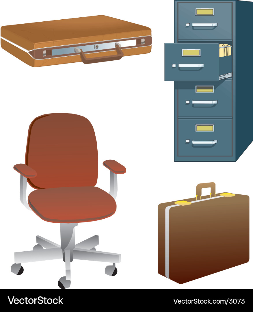 Leather Briefcase Vector Image