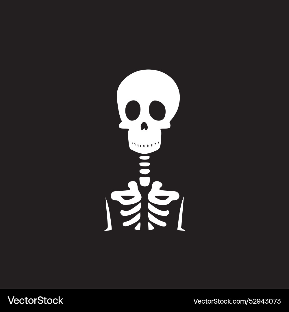 Skeleton - minimalistische und einfache Silhouette Skeleton - minimalistische und einfache Silhouette vektorbild
