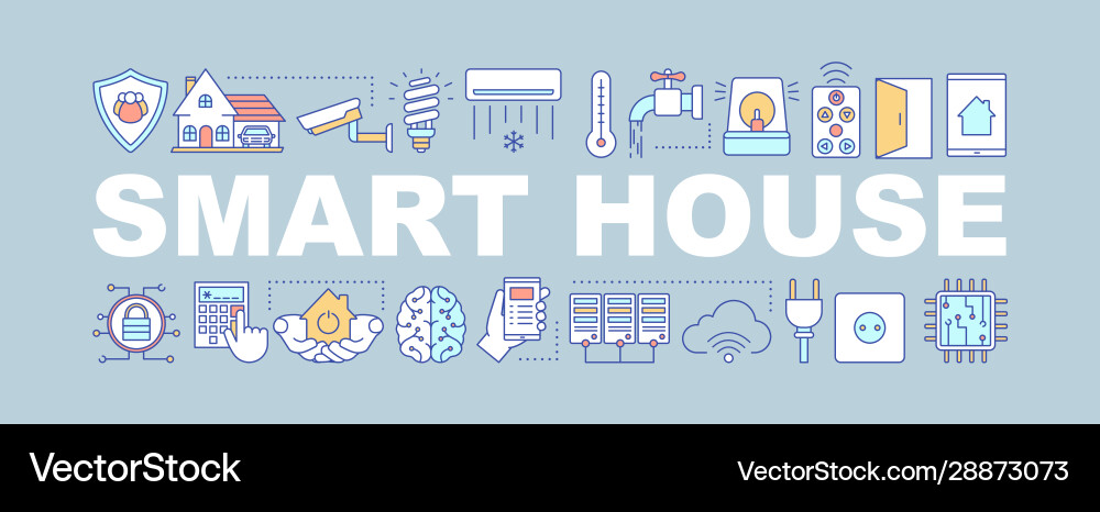Smart Home Automation Concepts vector image