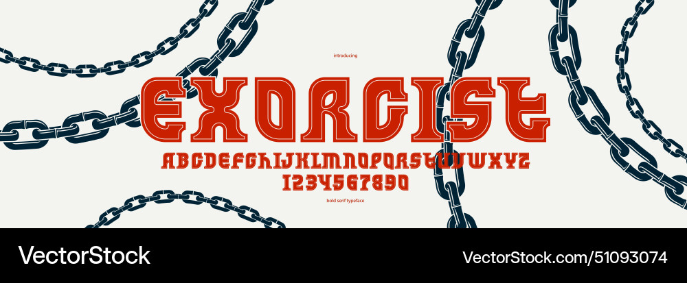 Classic style serif display font for logos Classic style serif display font for logos vector image