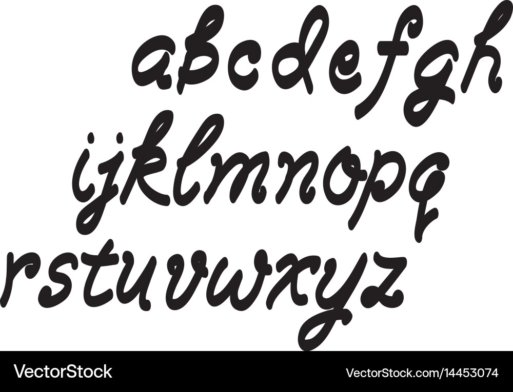 Elegant Script Font - Calligraphy Style vector image