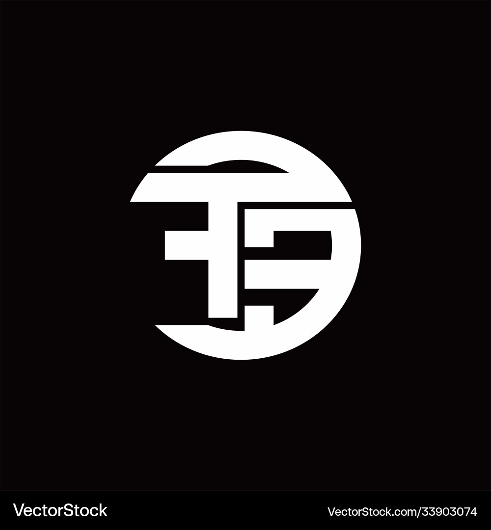 Fe logo monogram with rounded line swipe design Fe logo monogram with rounded line swipe design Vector Image
