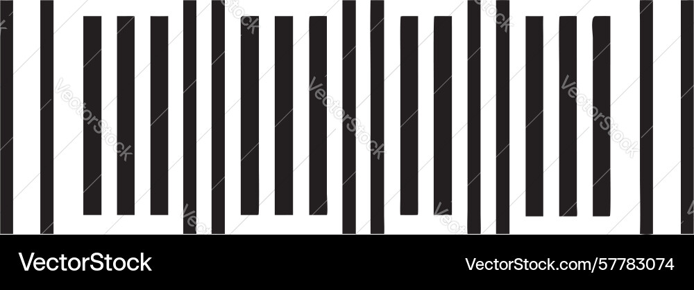 Minimalist barcode clean product data scan vector image