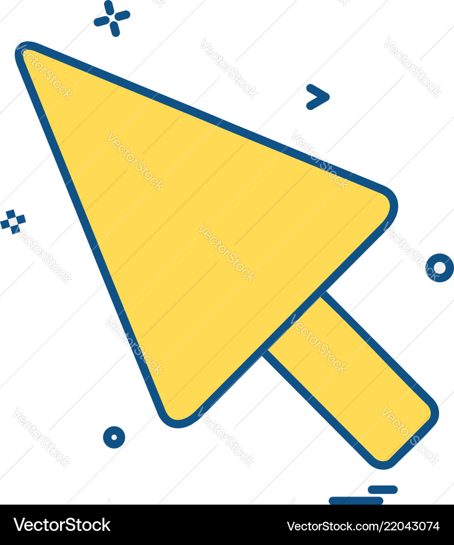 Pointer icon design Pointer icon design vector image